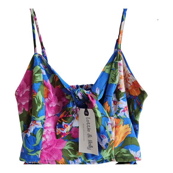 Lottie & Holly B.O.G. Collective Women S Top & Skort Set Tropical Floral NEW NWT - Picture 2 of 11